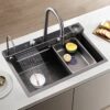 16 Gauge Stainless Steel Waterfall Kitchen Sink