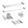 Bath Shower Bathroom Hardware Accessories Set Kit Wall Mounted Single Hook Towel Bar Paper Holder