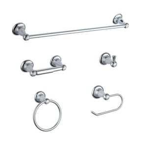 6 Pieces Wenzhou Manufacturer High Quality Chrome Bathroom Accessories Set