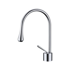 Aqua Gallery Bathrooms Deck Mounted Chrome Brass Wash Faucet Single Lever Hot Cold Water Hand Wash Basin Mixer Tap