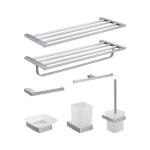 Bathroom Brush Bath Set Bathroom Accessories Hot Sale Four Pieces Toilet Room Accessories Set Stainless Steel