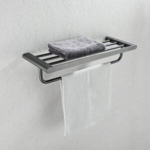 Bathroom Metal Accessories Clothes Towel Racks Bathroom Towel Shelf Stainless Steel Towel Holder for Hotel