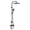 Bathroom Shower System With Temperature Black Gun Gray Copper Shower Set