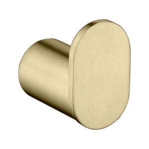 Bathroom Toilet Heavy Duty Brushed Gold Single Towel Hooks Metal Wall Robe Hook Coat Hanger
