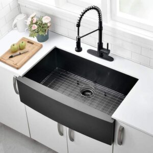 Stainless Steel Farmhouse Workstation Sink Single Bowl Square Undermount Kitchen Sink