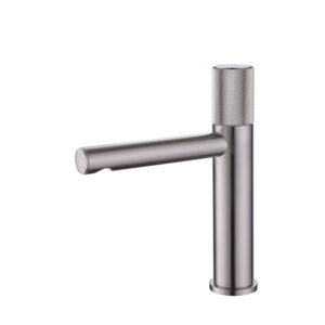 Brushed Nickel Copper Basin Faucet Hot and Cold Faucet for Bathroom Modern Basin Mixer Taps
