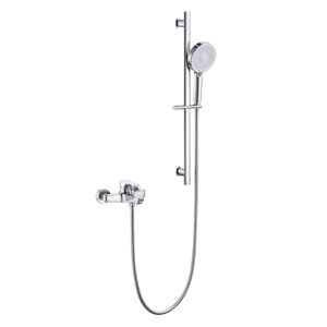 Cheap Shower System Rainfall Shower Head Adjustable Shower Bar with Valve Faucet for Bathroom