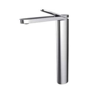 Chrome Finished Single Handle Deck Mounted Hot and Cold Wash Basin Bathroom Taps
