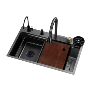 Kitchen Sink Stainless Steel Sinks Big Single Bowl with Dish Rack Under Mount Sink