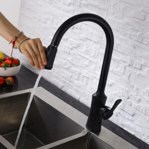 Countertop 304 stainless steel sink faucet kitchen faucet with pull-down nozzle pull out popular kitchen faucet (1)