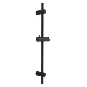Factory Supply Adjustable Rail Black Hand Held Shower Head Holder  800mm Round Shower Slider Bar