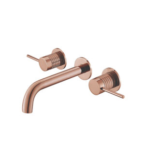 Faucet Manufacturer Wall Mounted Three Hole Basin Faucet Hotel Bathroom Taps Save Water Faucet Tapware