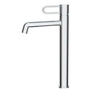 High Brass Silver Chrome Basin Taps Thermostatic Sink Mounted Vanity Single-Hole Mounted Basin Faucet