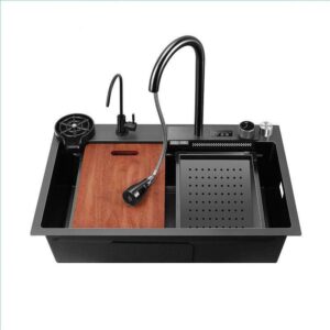 High-Quality 18 Gauge 304 Stainless Steel Kitchen Sink Single Bowl