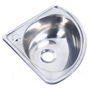 High Quality 304 Stainless Steel Wall Mount Hand Wash Corner Kitchen Sink