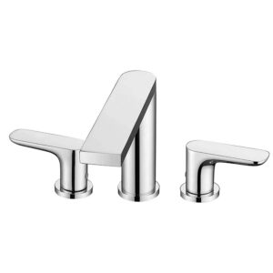 High Quality Double Handles Thermostatic Brass Faucet Solid Brass Wash Basin Tap