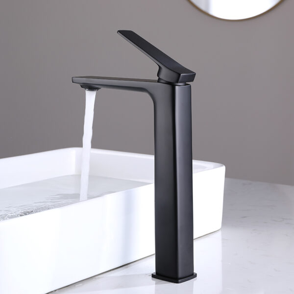 High quality stainless steel matte black single handle faucet sink faucet