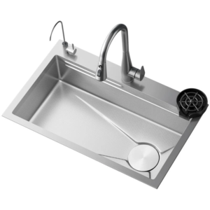 304 Stainless Steel Large Single Kitchen Sink Thickened Undercounter Washbasin