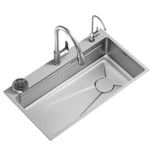 Stainless Steel Thickened Sink Kitchen Large Single Sink Undercounter Washbasin