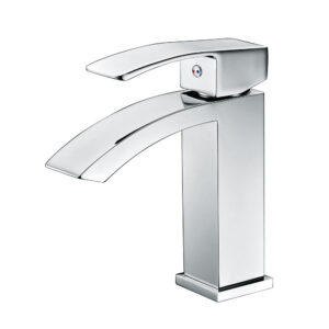 Kaiping Factory Chrome Finish Brass Single Handle Hot Cold Water Basin Faucet with CUPC Certificate