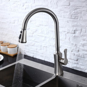 Kitchen Tap Faucet Pull Down Kitchen Taps Mixer Kitchen Tap Brushed (2)