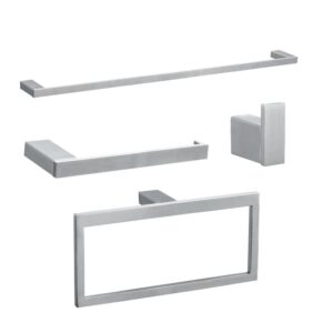 Manufacturer Satin Finished  Wall Mounted Bath Hardware Sets Bathroom Fitting Accessory Towel Rack