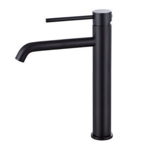 Modern Bathroom Deck Mounted Black Finish Hot Cold Water Tap 5 Year Guarantee Brass Zinc Handle Basin Faucet