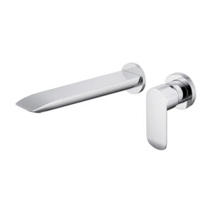 Modern Design Chrome Brass Wall Mounted Hot and Cold Basin Mixer Faucet Single Handle Thermostatic Basin Faucet