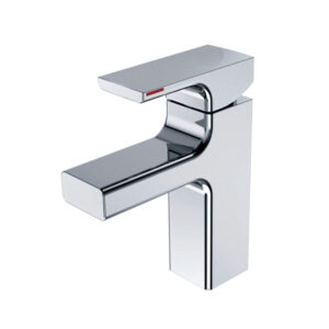 Modern Design Chrome Finish Brass Bathroom Sink Faucet Factory Direct Single-Hole Water Faucet