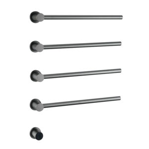 Modern Design Towel Dryer Metal Electric Heating Durable Gun Grey Heated Towel Rail for Bathroom Kitchen