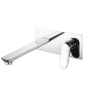 Modern Design Wall Mounted Brass Basin Tap Single Handle Bathroom Hand Wash Basin Mixer Faucet
