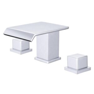 Modern Hot Cold Brass Dual Handle Single Hole Basin Faucet Factory Direct Ceramic Cartridge Basin Tap