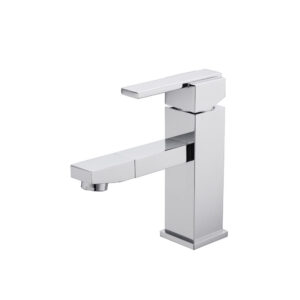 Modern Style High Quality Cheap Chrome Brass Basin Faucet Deck Mounted Washing Hand Basin Tap