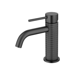 Modern Thermostatic Matt Black Brass Basin Faucet for Hotel Style Bathroom Single-Hole Mounted Cold Water Wash Basin Mixer