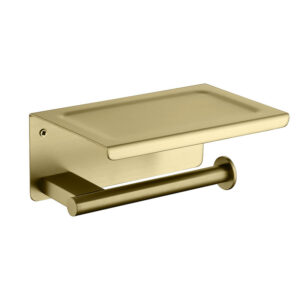 Modern Wall Mounted Toilet Cabinet with Paper Towel Holder Kitchen Roll Rack and Shelf for Bathroom or Gym Use