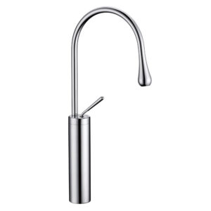 Modern Water Drop Design Deck Mounted Single Handle Hot Cold Water Tap Chrome White Black Finish Brass Basin Faucet