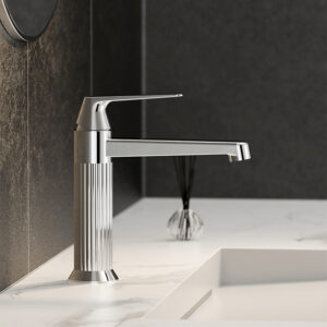 New Arrival Bathroom Sink Faucet Chrome Single Handle Brass Vanity Faucet Deck Mounted Basin Mixer Faucet