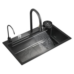 Nano Stainless Steel Flying Rain Waterfall Sink Household Dishwashing Sink