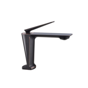 Single Handle Hot Cold Water Supply Deck Mounted One Hole Brass Wash Basin Mixer Faucet
