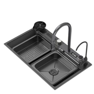 Direct Sales Household Dish Washing Sink with Digital Display Multi Functional