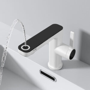 Professional Faucet Manufacturer Factory Direct Sales Basin Mixer Bathroom Sink Faucet White Basin Tap