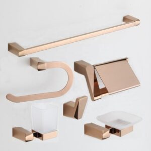 Rose Gold Complete Bath Hardware Bathroom Hardware Set for Hotel