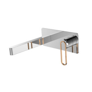 Single Handle Chrome Finished Built in Wall Mounted Hot and Cold Hand Wash Bathroom Basin Mixer Taps