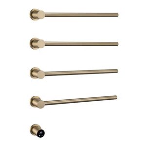 Smart Bathroom Accessories Stainless Steel Brushed Finished Electric Towel Dryer Hotel LED Warmer Towel Rack