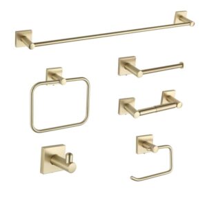 Square Design Bathroom Sanitary Wall Mounted Black Zinc Alloy Bathroom Accessories Set