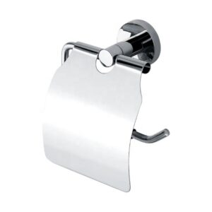 Wall Mounted Bathroom Accessories Round Tissue Roll Holder 304 Stainless Steel Paper Holder Hanger With Cover