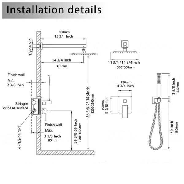 Water print sprinkler set