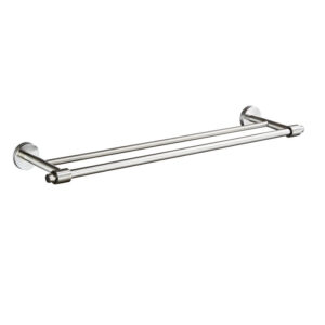Wholesale 304 Stainless Steel Bath Towel Rack Holder Washroom Wall Mounted Polished Bathroom Towel Shelf