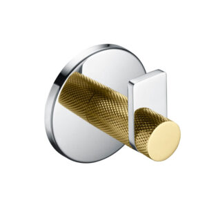 Wholesale Brass Stainless Steel Bath Towel Rack Hook Silver Robe Coat Hook Heavy Duty Wall Mounted Hook