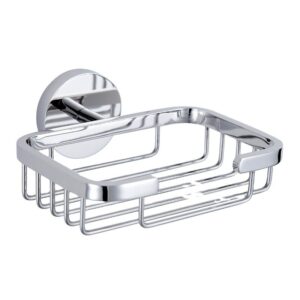 Wholesale Stainless Steel Eco Friendly Wall Mounted Bathroom Shower Basket Dish Soap Holder